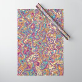Trippy Colorful Squiggles 3 Wrapping Paper