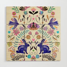 Colorful Folklore Wood Wall Art