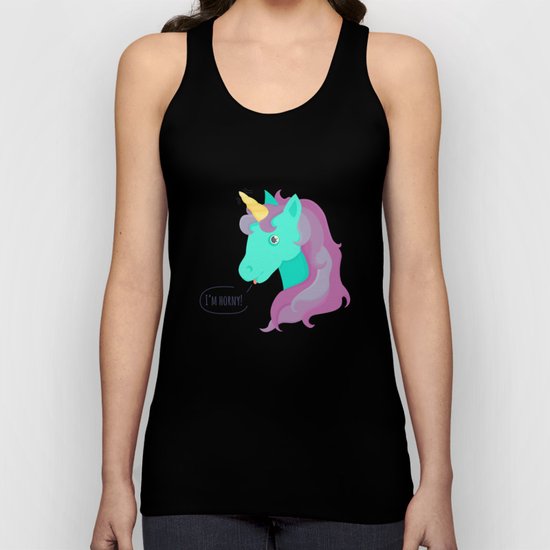 Hornycorn Unisex Tank Top
