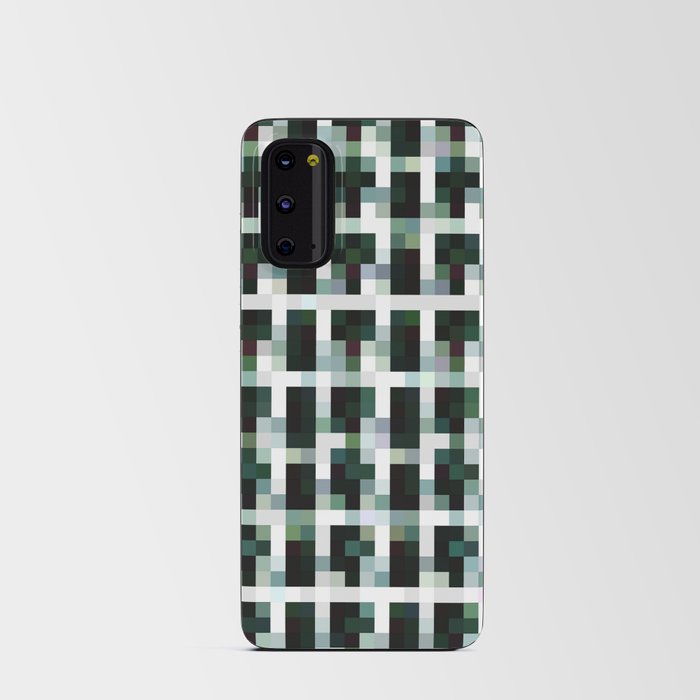 Black And Khaki Pixelated Pattern Android Card Case