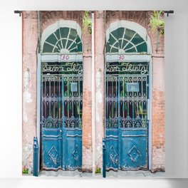 French Quarter Door New Orleans Blackout Curtain