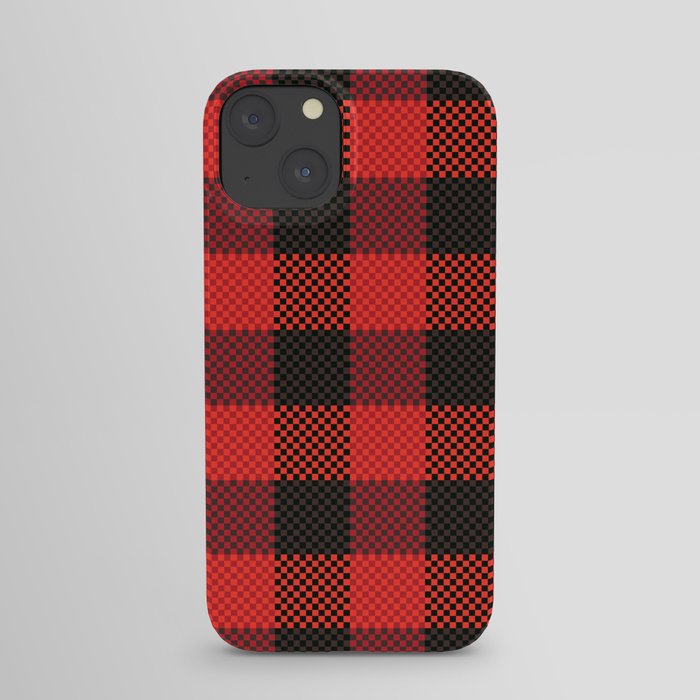 Pixel Plaid - Lumberjack iPhone Case