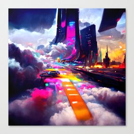 Welcome to Cloud City Canvas Print