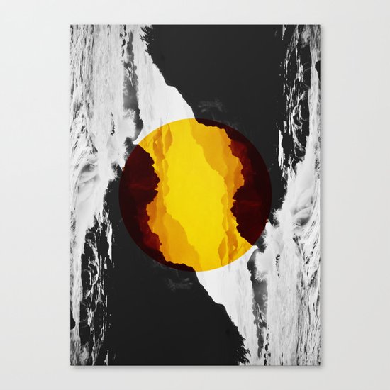 Circle Coast Canvas Print