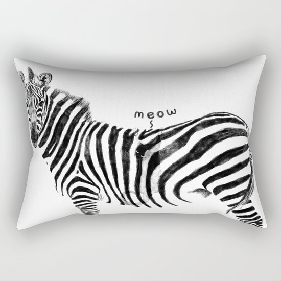 Ninja Cat Rectangular Pillow