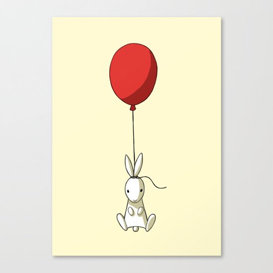 Balloon Bunny Canvas Print
