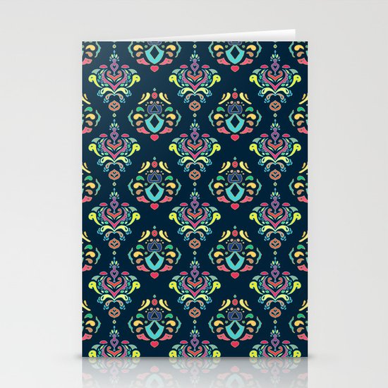Doodle Damask Stationery Cards