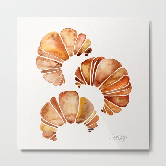 Croissant Collection Metal Print