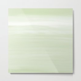 Daybreak Seafoam Green - Abstract Art Series Metal Print | Green, Berdy, Whiteandgreen, Greenmodern, Daybreak, Greenandwhite, Greenabstract, Painting, Abstractgreen, Jberdy 