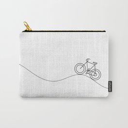 Bike on rolling hills Carry-All Pouch
