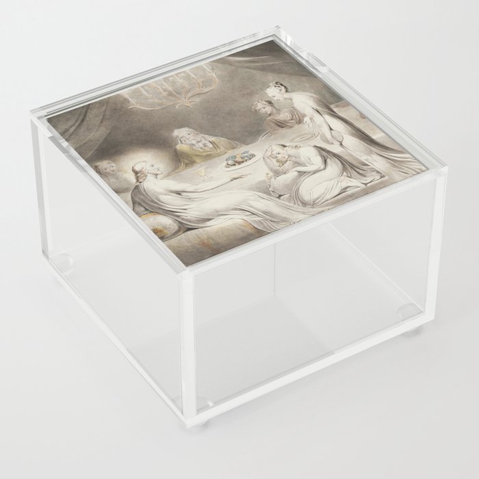 William Blake -  Christ in the house of Martha and Mary Acrylic Box