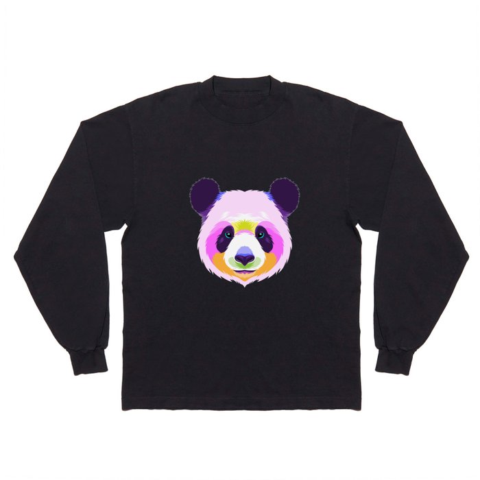 panda head pop art Long Sleeve T Shirt