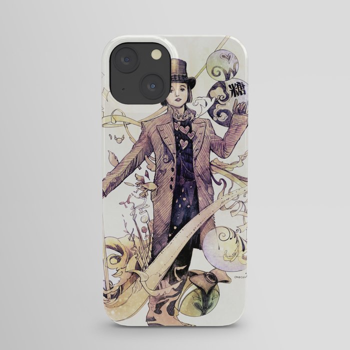 Willy Wonka and his chocolate factory iPhone Case by Amoy Valentine