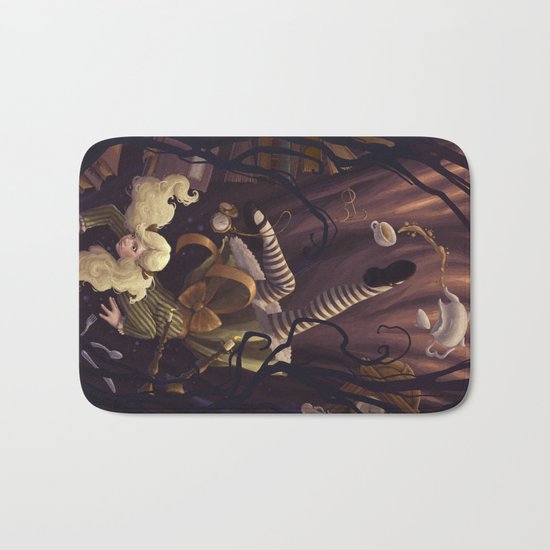 Alice Down the Rabbit Hole Bath Mat