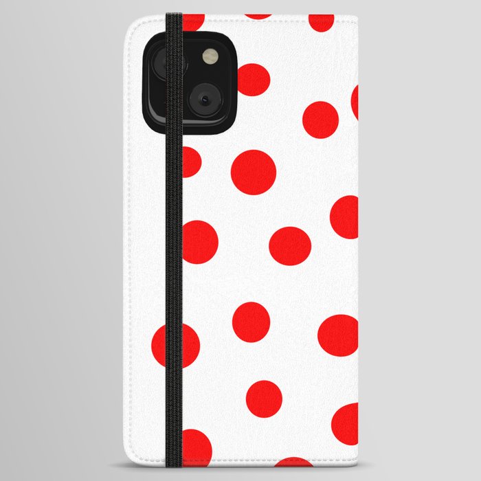 Kusama Inspired Red Dot Minimal Design iPhone Wallet Case