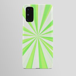 Rays in neon lemon kiwi green Android Case