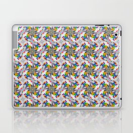  Colorful Rider and Horse Pop Y2K Pinwheel Pattern Laptop Skin