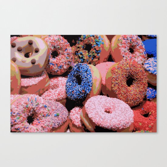 Donuts - JUSTART © Canvas Print
