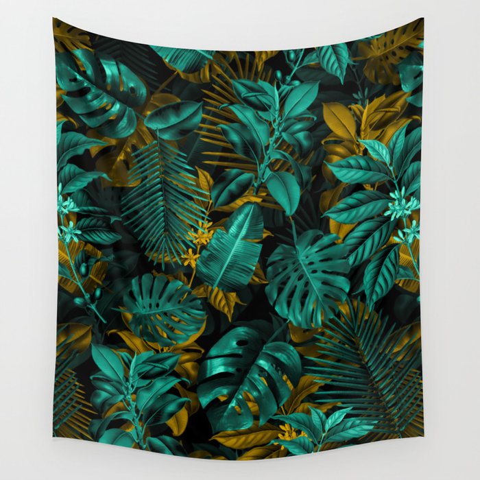 TROPICAL GARDEN VII Wall Tapestry