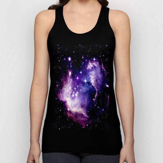 Galaxy . Deep Purple & Blue Unisex Tank Top