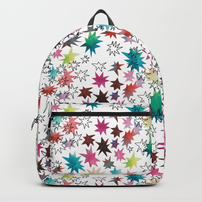 Rainbow Stars Pattern Backpack