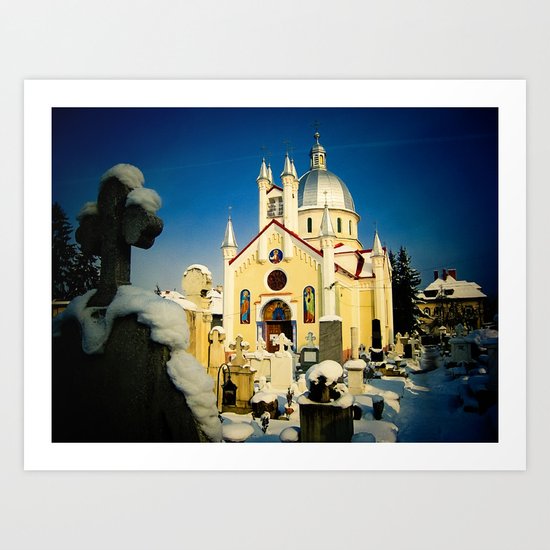 St. Nicholas Orthodox Church in Brasov, Romania Art Print