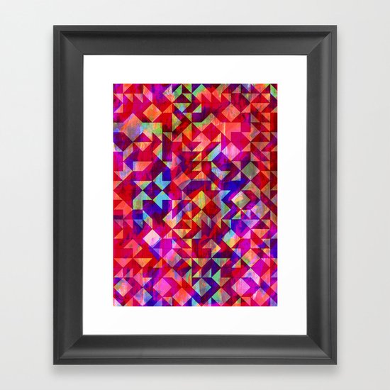 Geo Gem Framed Art Print