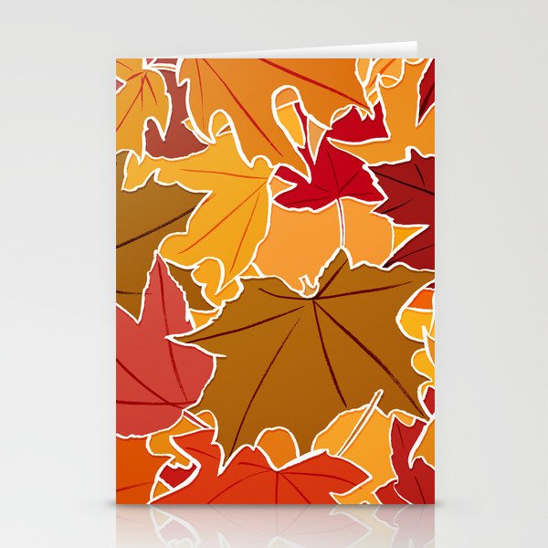 Autumn Leaves Stationery Cards