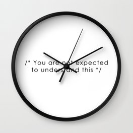 you are not expected to understand this Wall Clock