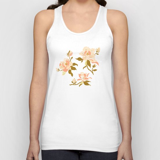 Magnolia Pattern Unisex Tank Top