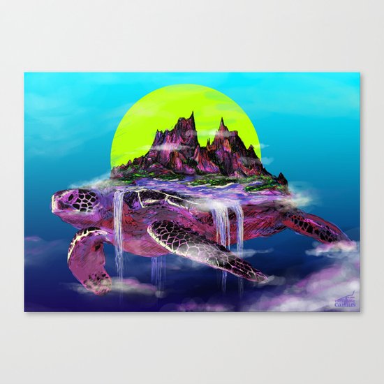 Turtle Paradise Canvas Print