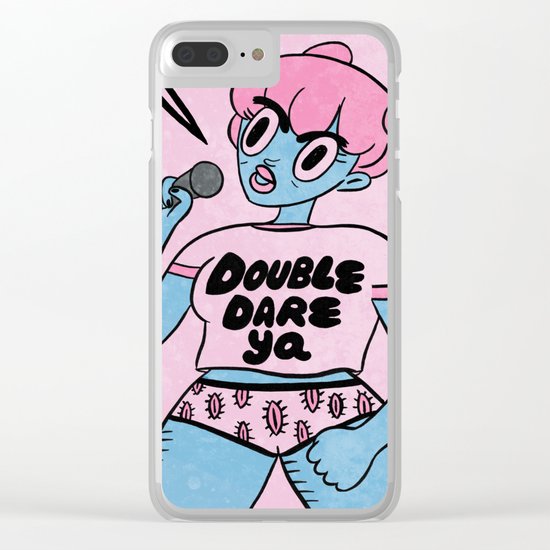 Double Dare Ya! Clear iPhone Case