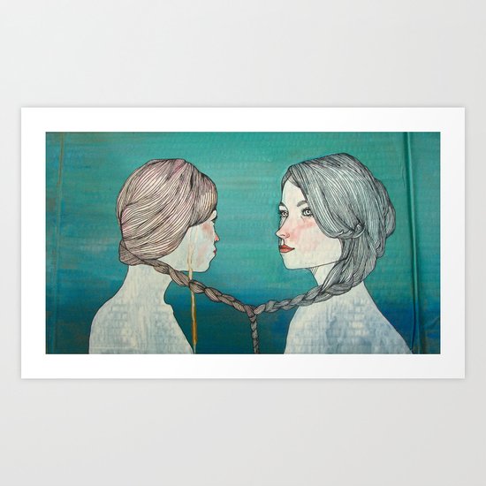 örgü / braid Art Print