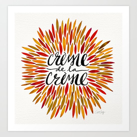Crème de la Crème – Autumn Palette Art Print
