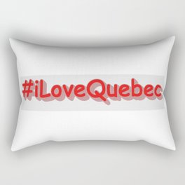 "#iLoveQuebec " Cute Design. Buy Now Rectangular Pillow