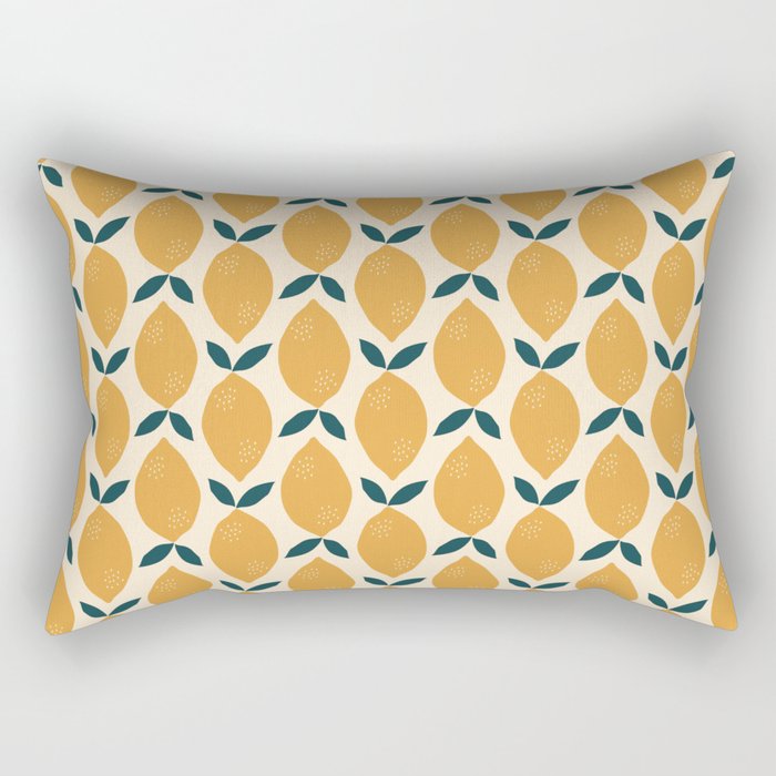 Abstract lemons Rectangular Pillow