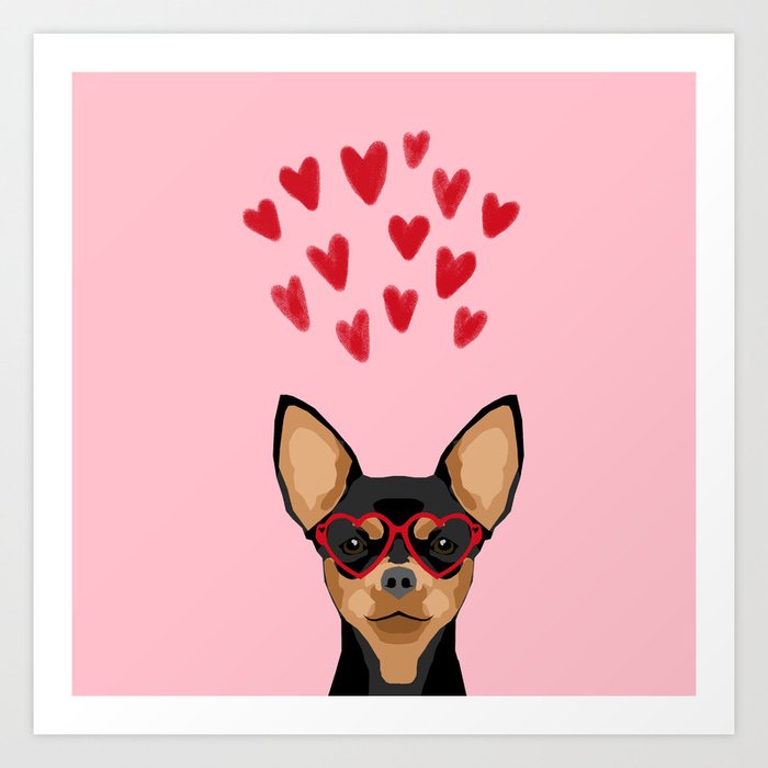 Chihuahua Black And Tan Valentines Day Love Hearts Dog Breed Gifts Cute Chiwawa Glasses Art Print By Chiwawafans Society6 Chihuahua Black And Tan Valentines Day Love Hearts Dog Breed Gifts Cute Chiwawa Glasses Art Print By Chiwawafans Society6