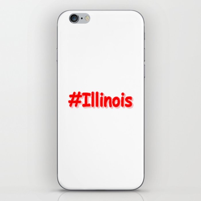 "#Illinois " Cute Design. Buy Now iPhone Skin