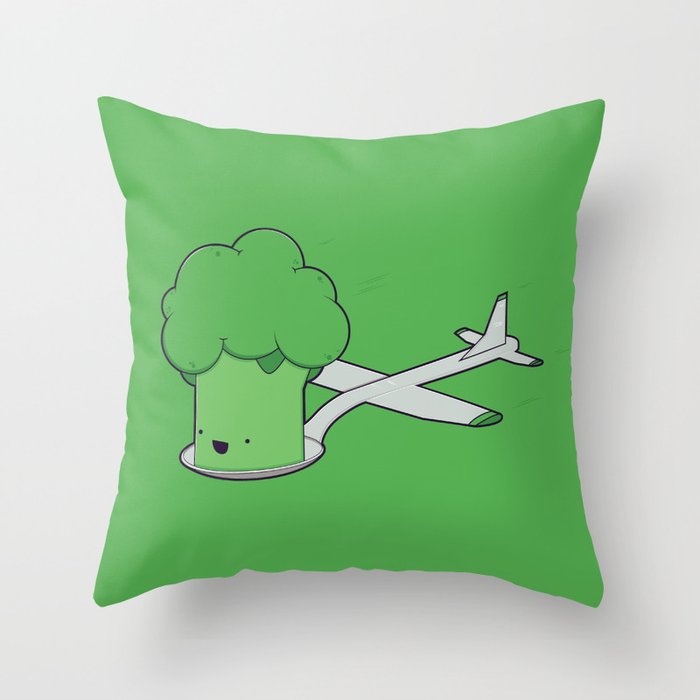 Here comes the Airplane! Throw Pillow