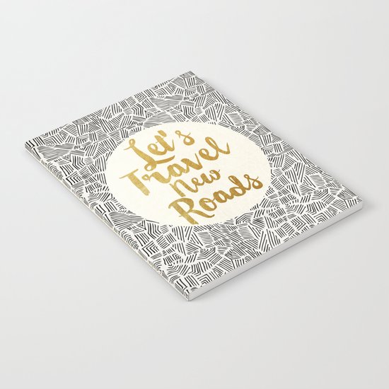 Let's Travel New Roads Notebook