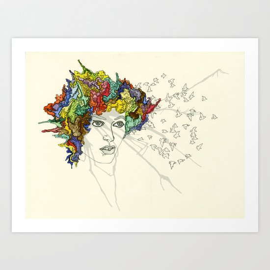 SplatterHead. Art Print