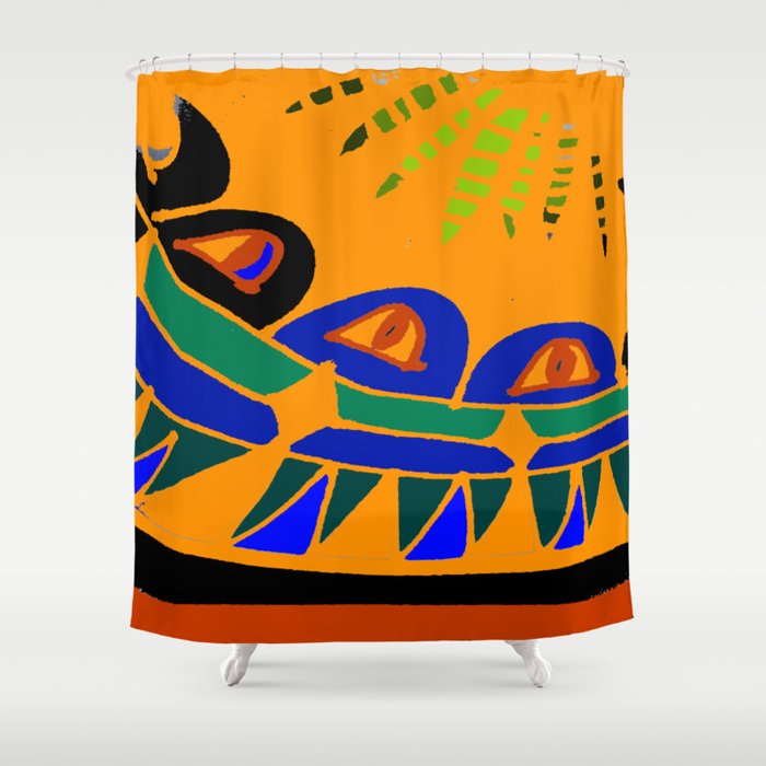 Drums in the Wild Shower Curtain