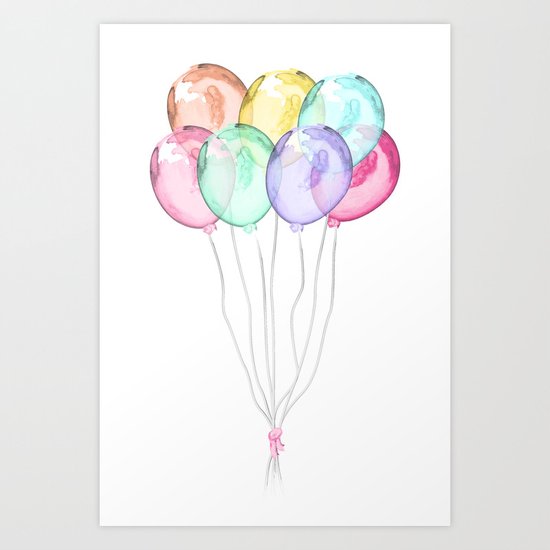 Balloons Art Print