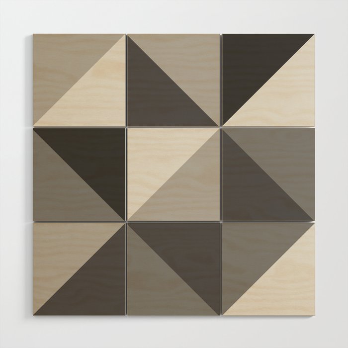 Modern Shades of Grey Wood Wall Art
