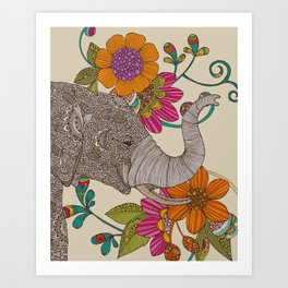 Boho Elephant Art Print