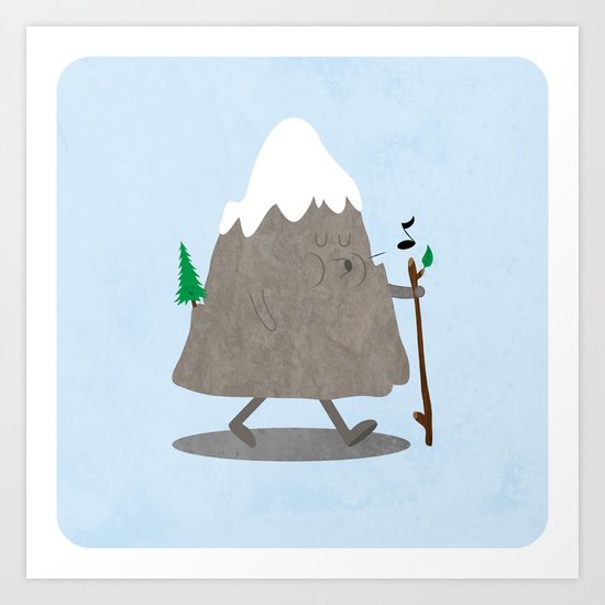 Lil' Hiker Art Print