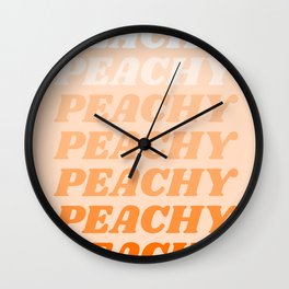 peachy Wall Clock