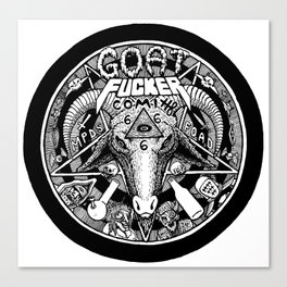 Goat Badge Canvas Print