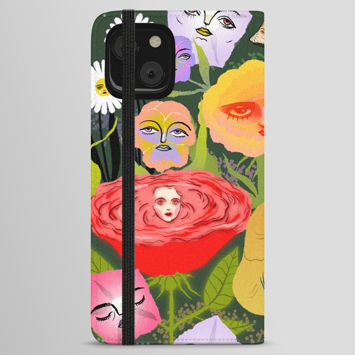 flower garden iPhone Wallet Case