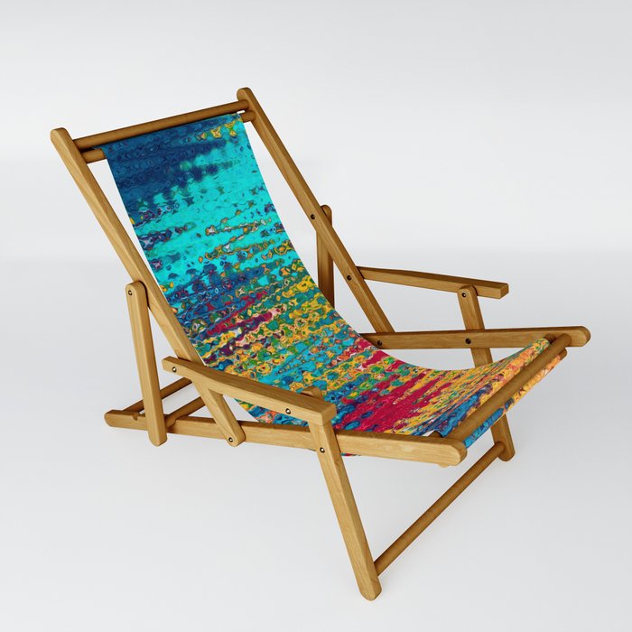Abstract In Zigzag Waves  Sling Chair